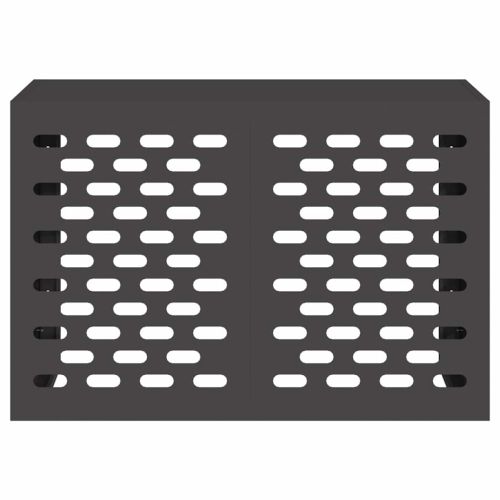 Покритие за климатик Черно 90 x 40 x 60 см Стомана