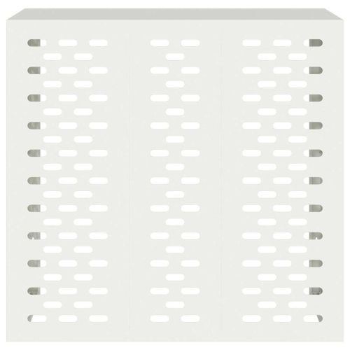 Покритие за климатик Бяло 110 x 50 x 105 см Стомана