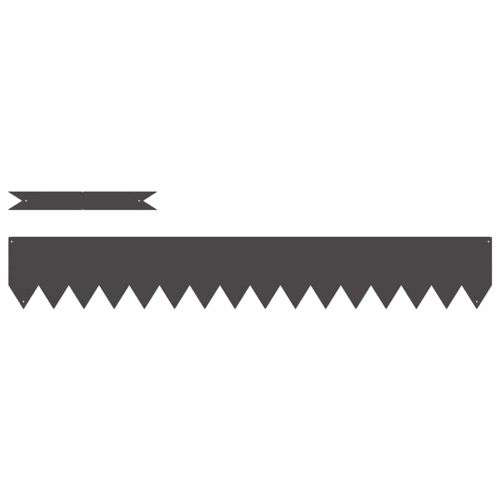 Ограда за трева 50 pcs Черно 100 x 0.05 x 20 см