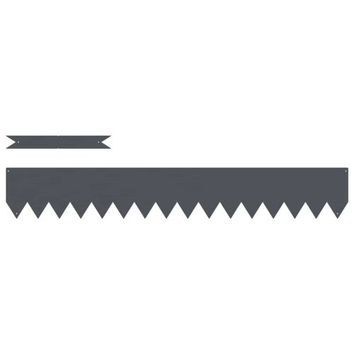 Ограда за трева 50 pcs Антрацит 100 x 0.05 x 20 см