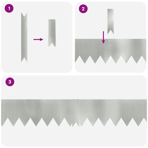 Ограда за трева 30 pcs Сребрист 100 x 0.05 x 20 см