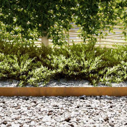 Ограда за трева 20 pcs Кафяво 100 x 0.05 x 20 см