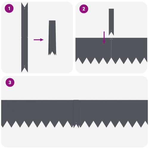 Ограда за трева 20 pcs Антрацит 100 x 0.05 x 20 см