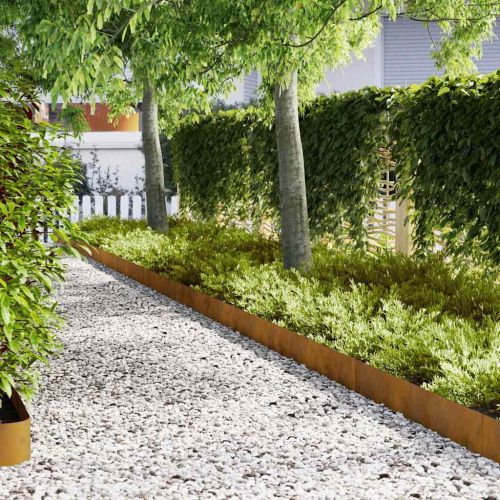 Ограда за трева 20 pcs Кафяво 100 x 0.05 x 20 см