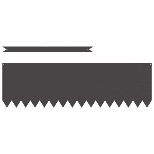 Ограда за трева 20 pcs Черно 100 x 0.05 x 20 см