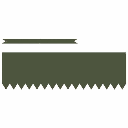 Ограда за трева 20 pcs Маслинено зелено 100 x 0.05 x 20 см