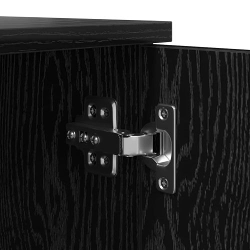 Шкаф за съхранение 2 pcs Черния дъб 127 x 41 x 40 см