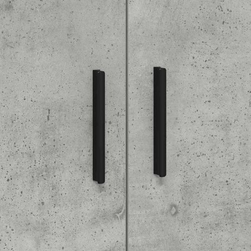 Шкаф за съхранение 2 pcs Циментено сиво 108 x 41 x 40 см