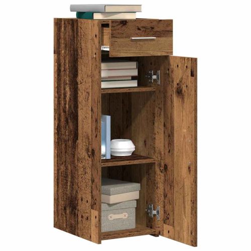 Служебен шкаф с чекмедже Старо дърво 30 х 42,5 х 93 см