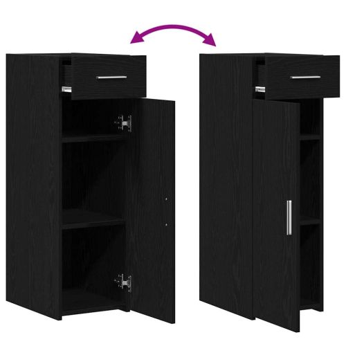 Служебен шкаф с чекмедже Черния дъб 30 х 42,5 х 93 см