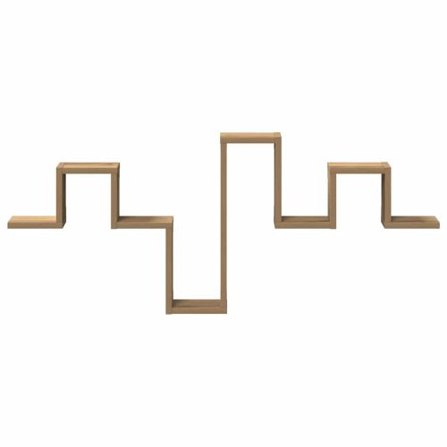 Стенен рафт Монтиране на стена Дъб 104.5 x 43 x 10 см