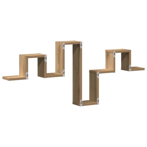 Стенен рафт Монтиране на стена Дъб 104.5 x 43 x 10 см