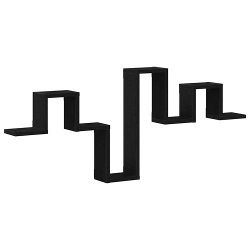 Стенен рафт Монтиране на стена Черния дъб 104.5 x 43 x 10 см