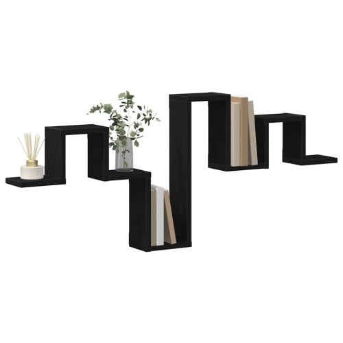 Стенен рафт Монтиране на стена Черния дъб 104.5 x 43 x 10 см