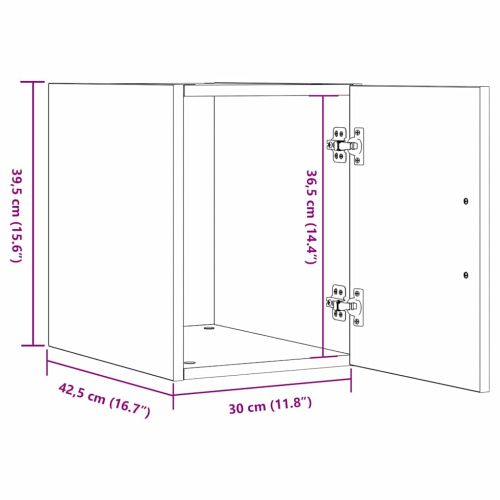 Стенно шкафче Старо дърво 30 x 42.5 x 39.5 см Инженерно дърво