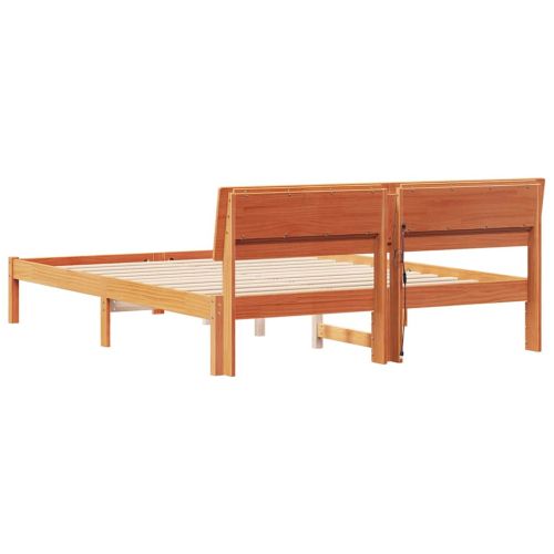 Рамка за легло с таблото Кафяво с восъчно покритие 150 x 200 cm