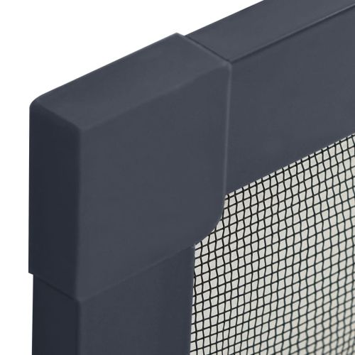 Комарник за прозорци, антрацит, 100x120 см