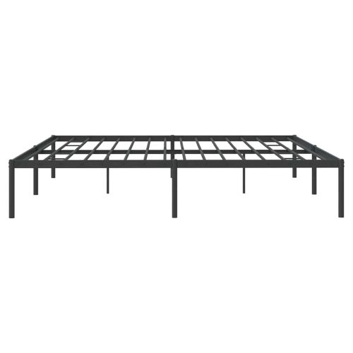 Метална рамка за легло, черна, 193x203 см