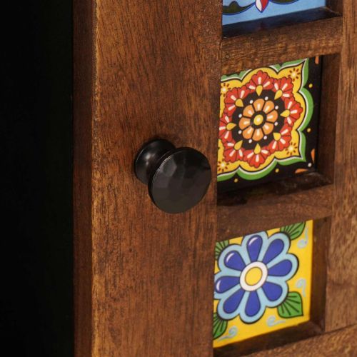 Масичка за кафе Кафяво 80 x 50 x 40 cm Солидно мангово дърво