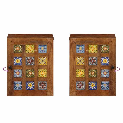 Окачен шкаф за баня със съхранение Орех 38 x 33,5 x 48 см