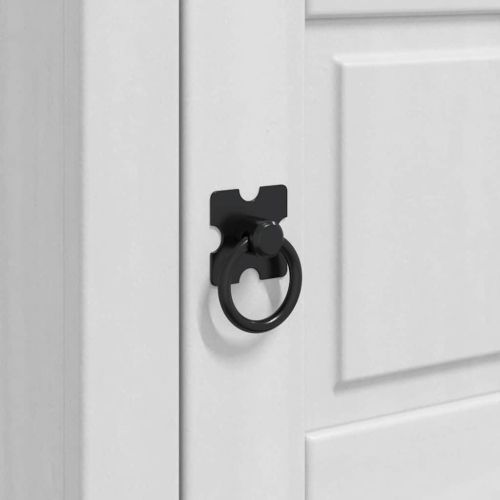 Нощно шкафче Бяло 45 x 35 x 64 см Солидно борово дърво