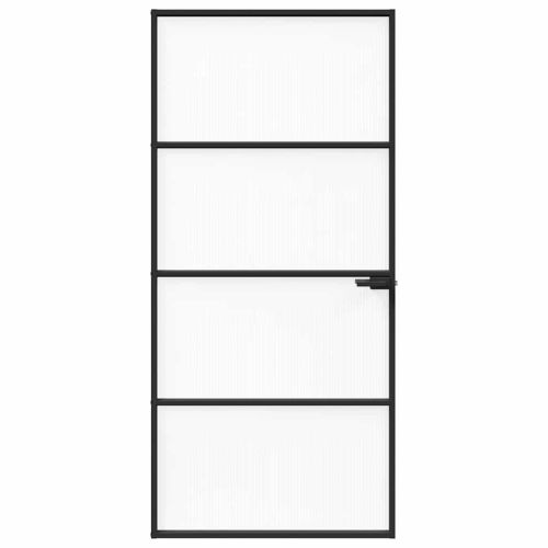 Врата за дом 93 x 201,5 x 3,5 см Алуминий и закалено стъкло