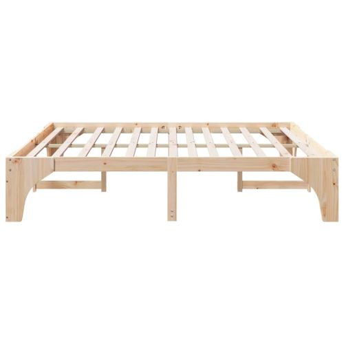 Рамка за легло Кафяво 180 x 200 cm Солидно борово дърво