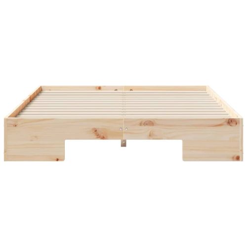 Леглово дъно Кафяво 120 x 190 cm Борово дърво масив