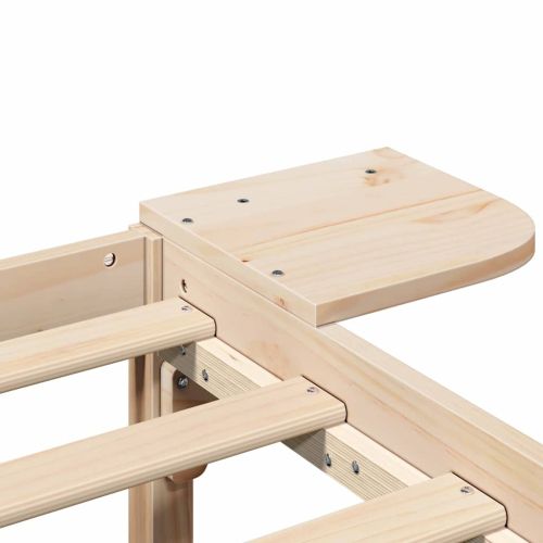 Рамка за легло Естествен 160 x 200 cm Солидно борово дърво