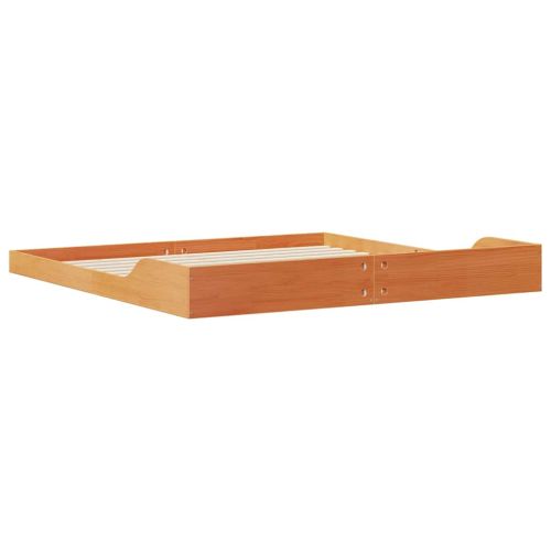 Рамка за легло Кафяво с восъчно покритие 180 x 220 см