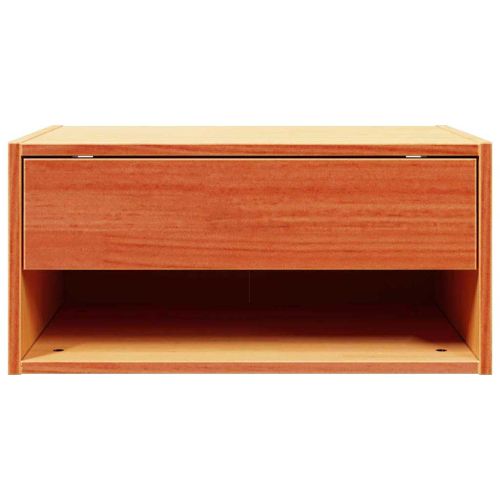 Нощно шкафче Кафяво с восъчно покритие 50 x 32,5 x 24 см