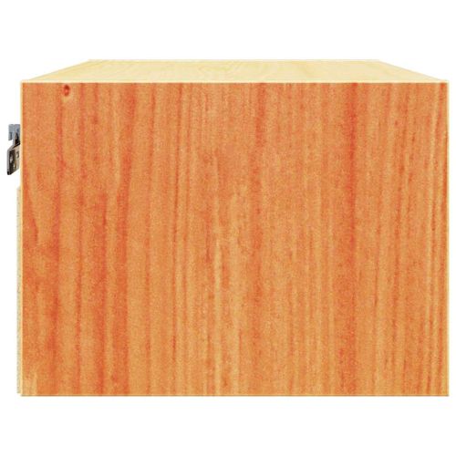 Нощно шкафче Кафяво с восъчно покритие 50 x 32,5 x 24 см