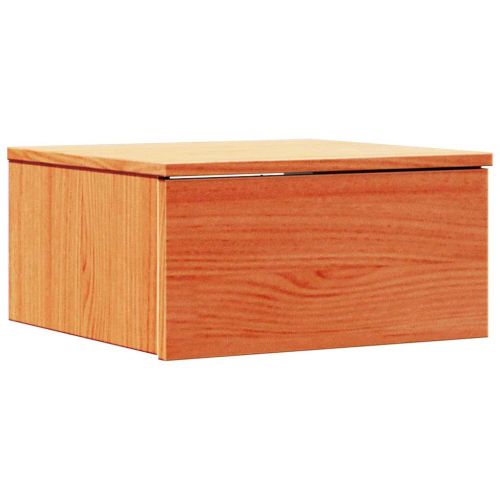 Нощно шкафче Кафяво с восъчно покритие 37 x 35 x 18,5 см