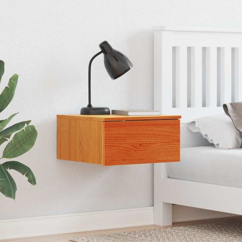 Нощно шкафче 2 pcs Кафяво с восъчно покритие 37 x 35 x 18,5 см