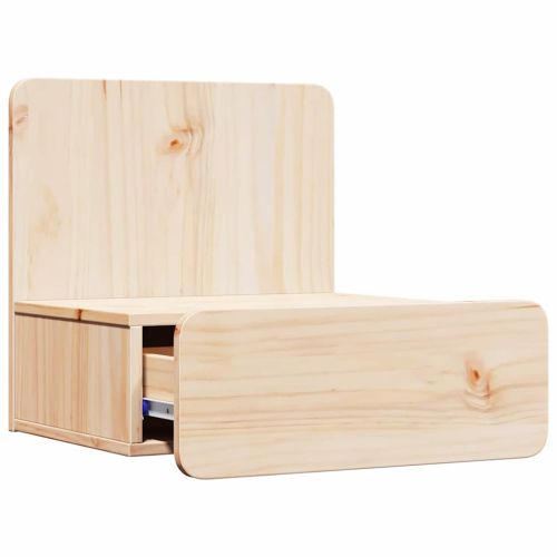 Нощно шкафче 2 pcs Кафяво 44 x 32,5 x 40 см Борово дърво масив