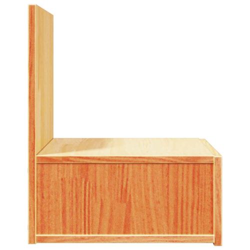 Нощно шкафче Кафяво с восъчно покритие 42 x 32,5 x 40 см