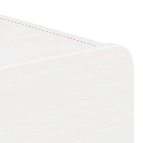 Нощно шкафче 2 pcs Бяло 39 x 34 x 16,5 см Борово дърво масив