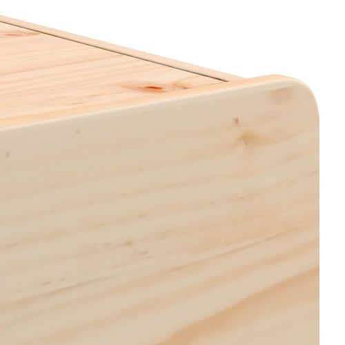 Нощно шкафче 2 pcs Естествен 39 x 34 x 33 см Масивно дърво бор