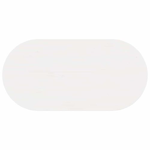 Масичка за кафе Бяло 80 x 39,5 x 35 см Масивна борова дървесина