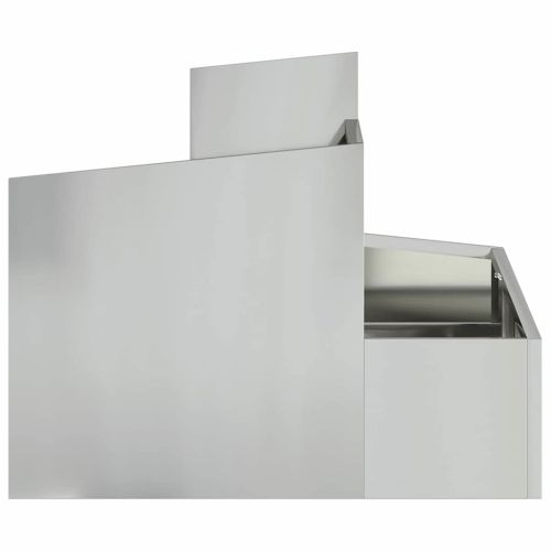 Градинска саксия Сребрист 60 x 60 x 50 см Галванизирана стомана