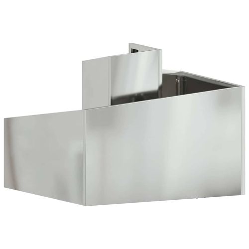 Градинска саксия Сребрист 60 x 60 x 50 см Галванизирана стомана