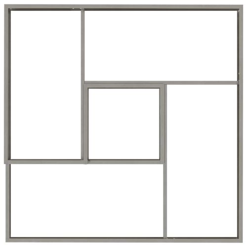 Градинска саксия Сребрист 100 x 100 x 50 cm Неръждаема стомана