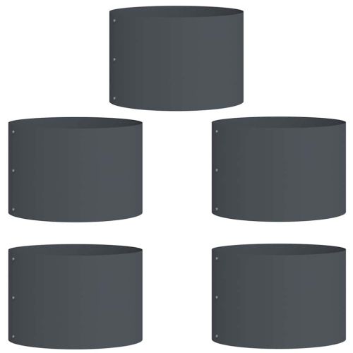 Градинска саксия 5 pcs Антрацит 30 x 30 x 20 cm