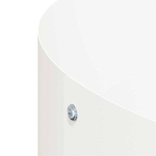 Градинска саксия 5 pcs Бяло 80 x 80 x 20 cm