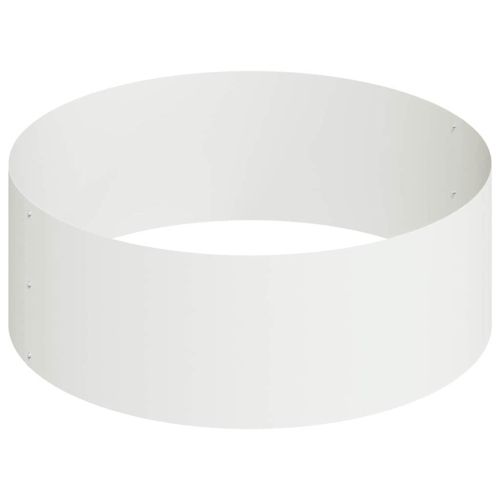 Градинска саксия Бяло 90 x 90 x 20 см Студено валцована стомана