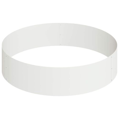 Градинска саксия Бяло 90 x 90 x 20 см Студено валцована стомана