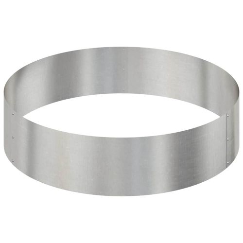 Градинска саксия Сребрист 90 x 90 x 20 см Неръждаема стомана