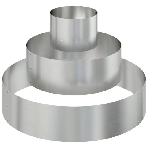 Градинска саксия Сребрист 90 x 90 x 20 см Галванизирана стомана