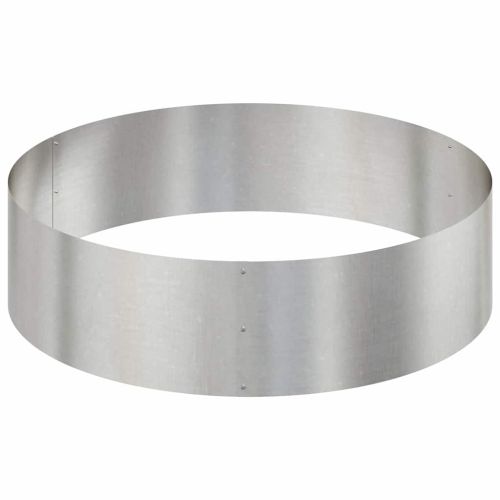 Градинска саксия Сребрист 120 x 120 x 20 см Неръждаема стомана