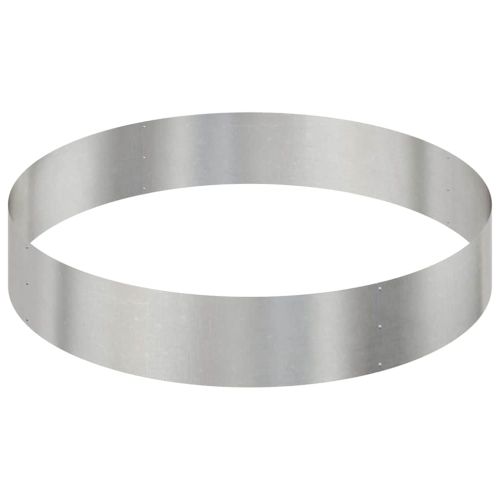 Градинска саксия Сребрист 120 x 120 x 20 см Неръждаема стомана